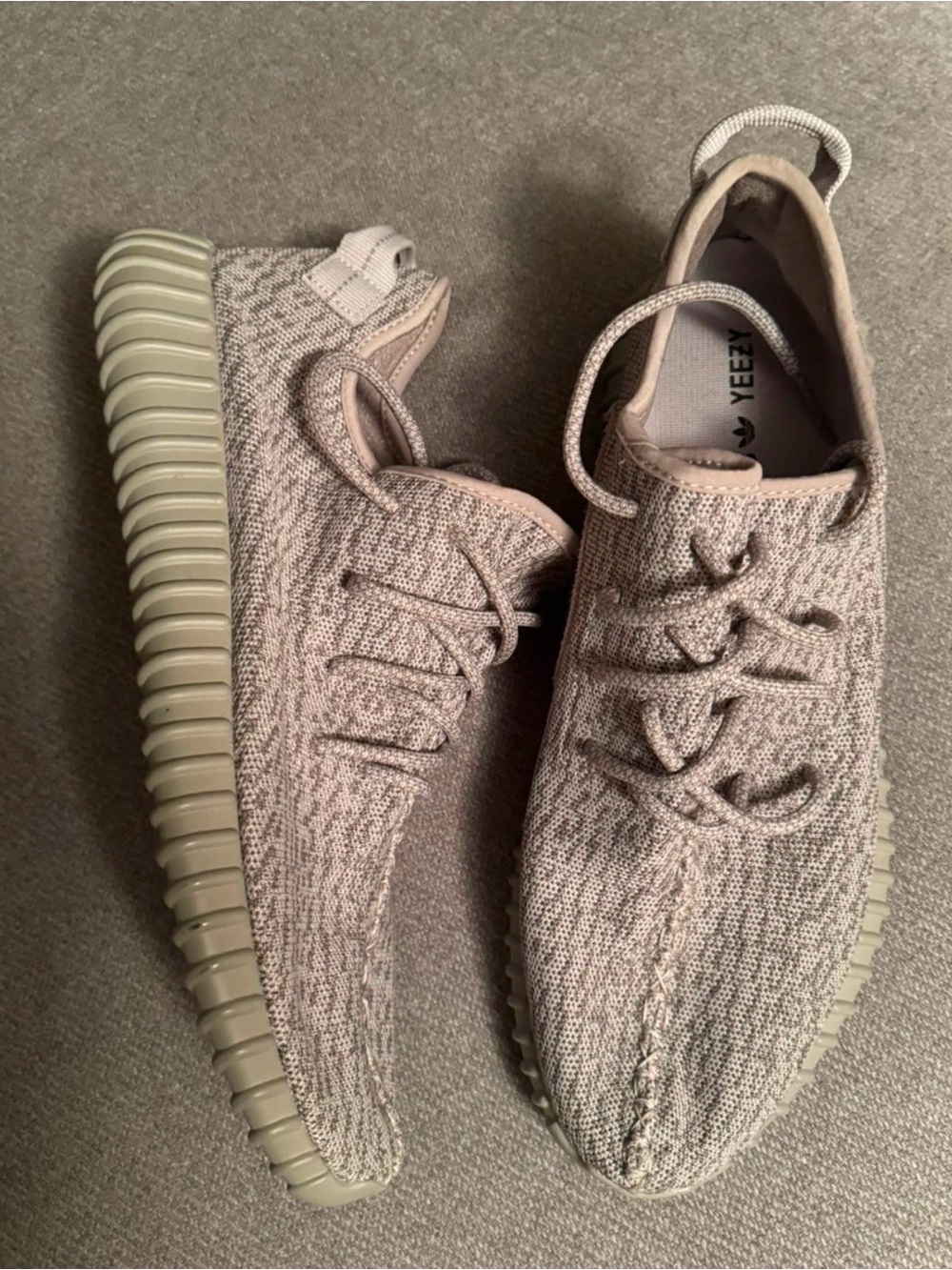 Yeezy Men’s Moonrock 350’s Knit Low-Top Sneakers